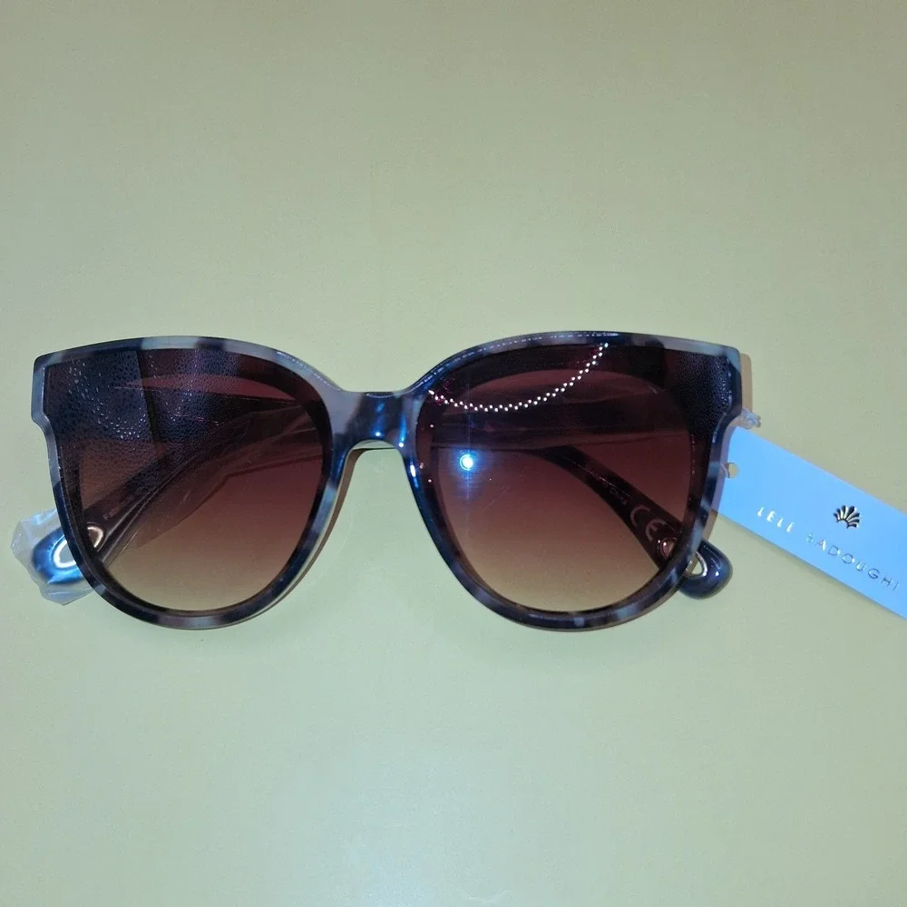 LELE SADOUGHI Women's Sunglasses Tortoise Brown Gradient Lenses UV400
